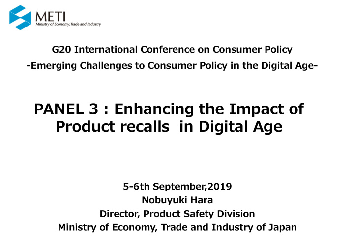 panel 3 enhancing the impact of product recalls in