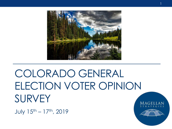 colorado general election voter opinion survey