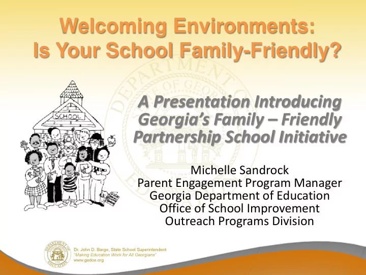 welcoming environments is your school family friendly