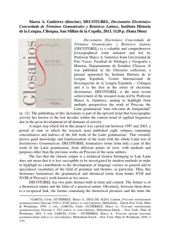 Marco A. Gutirrez (director), DECOTGREL, Diccionario Electrnico Concordado de Trminos