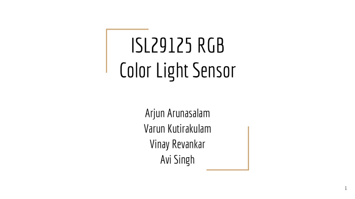 isl29125 rgb color light sensor