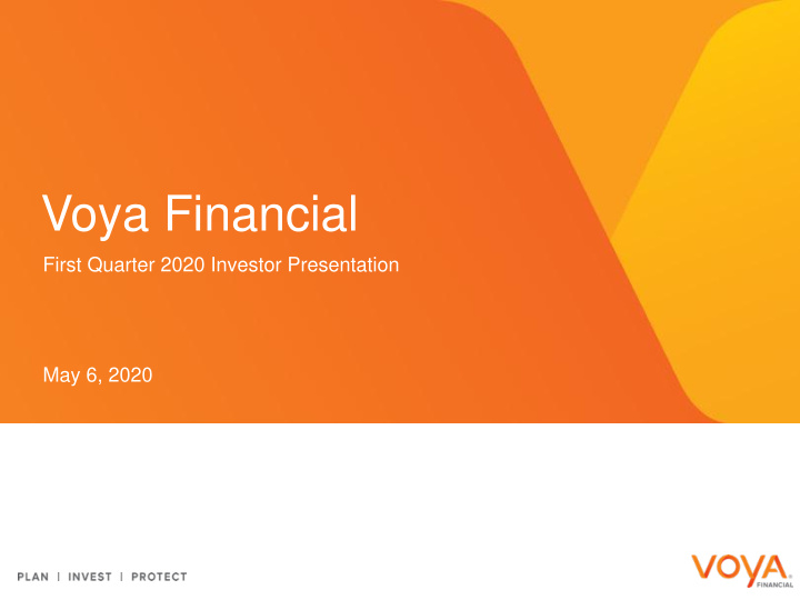 voya financial