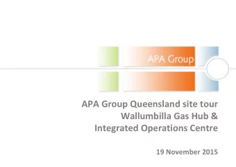 APA Group Queensland site tour  Wallumbilla Gas Hub &amp;  Integrated Operations Centre  19