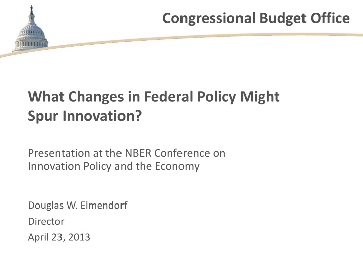 congressional budget office what changes in federal