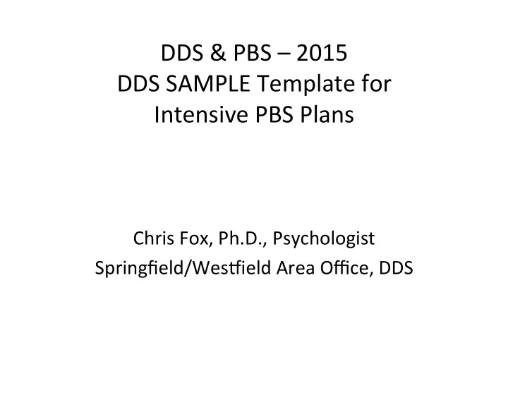 dds pbs 2015 dds sample template for intensive pbs plans