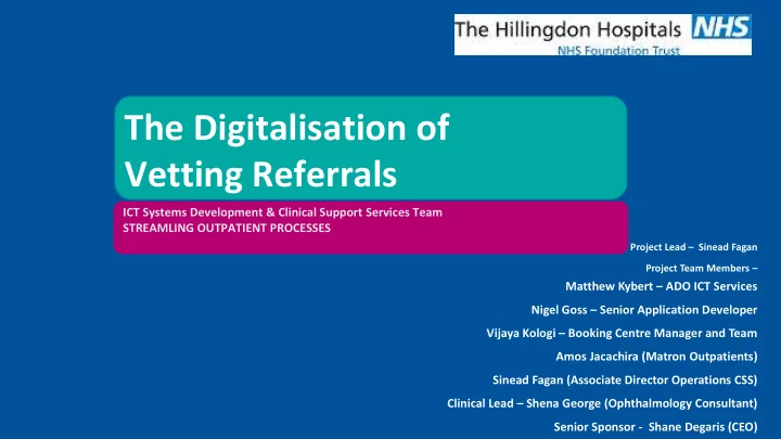 vetting referrals