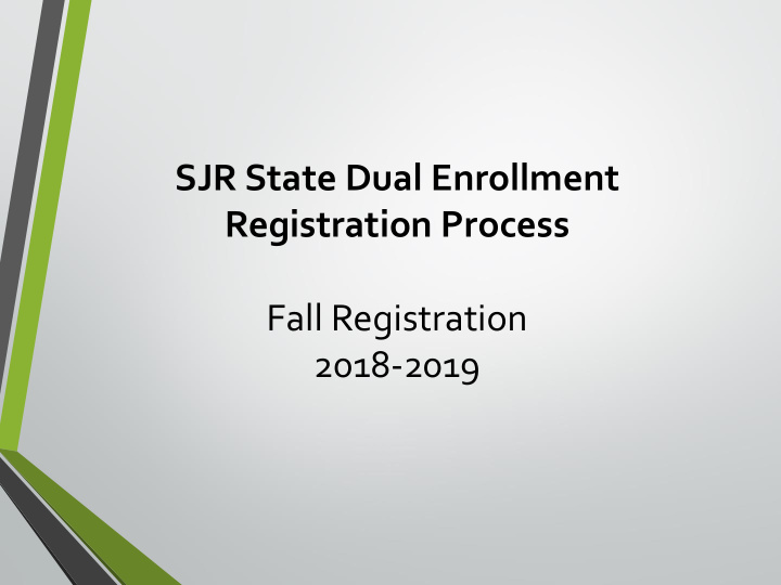 registration process fall registration
