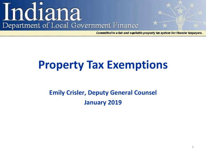 property tax exemptions