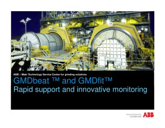GMDbeat  and GMDfit  Rapid support and innovative monitoring  Remote diagnostic services