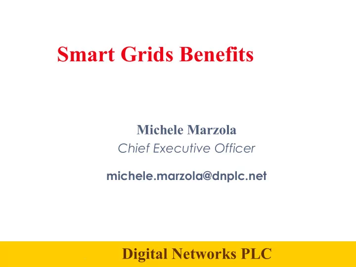 smart grids benefits
