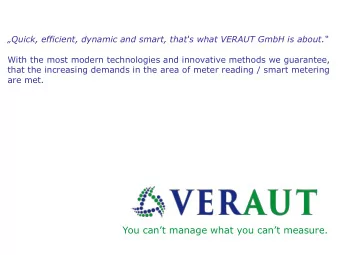 You cant manage what you cant measure.  Verfahrens- und Automationstechnik GmbH  About us. 30