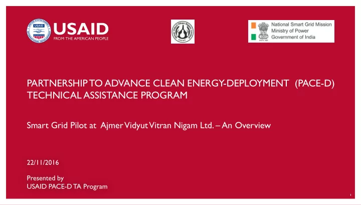 partnership to advance clean energy deployment pace d