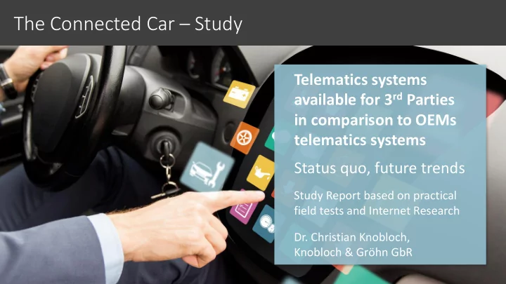 the connected car study
