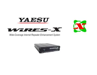 What is Wires-X  Yaesus Definition:  WIRES (Wide-coverage Internet Repeater Enhancement