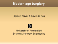 modern age burglary