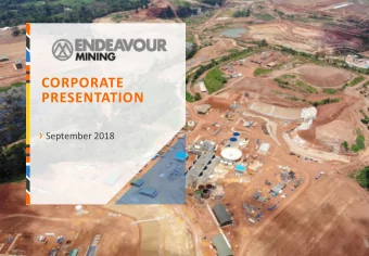 PRESENTATION  September 2018  CORPORATE PRESENTATION  DISCLAIMER &amp; FORWARD LOOKING