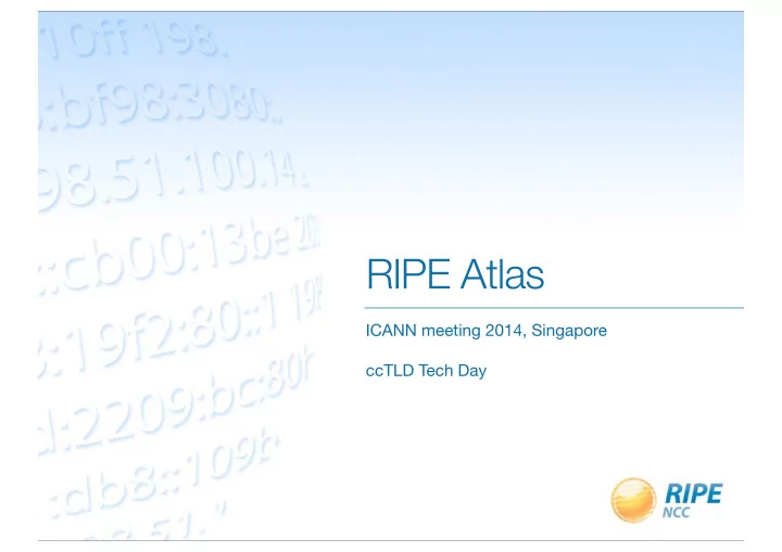 ripe atlas
