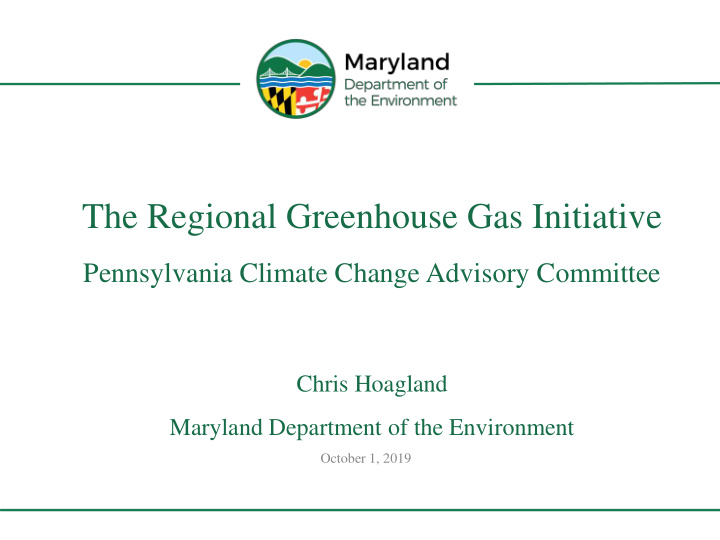 the regional greenhouse gas initiative