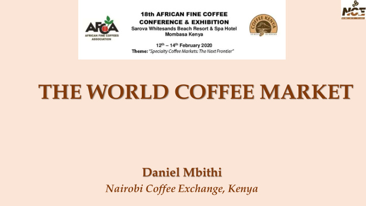 the world coffee market