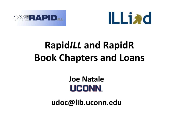 book chapters and loans