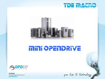 MINI OPENDRIVE  1  MINI  MINI OPENDRIVE EXP OPENDRIVE EXP  Experience, eXpertise, Performance  The