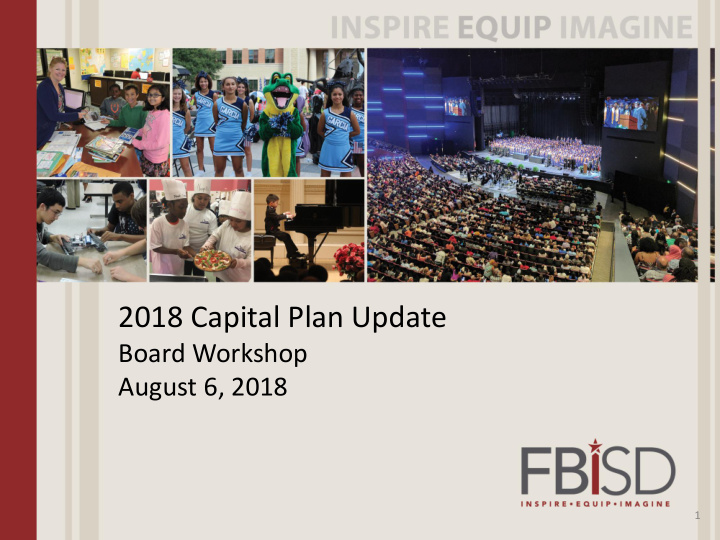 2018 capital plan update