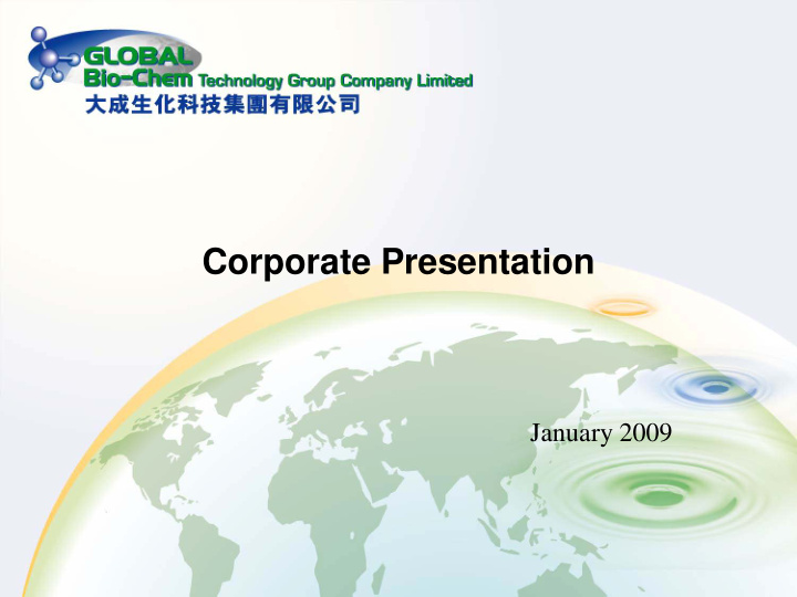 corporate presentation