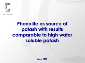 soluble potash  June 2017  Board  Sebastio Curimbaba (Chairman)  Maria Cludia Curimbaba