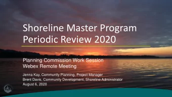 Periodic Review 2020  Planning Commission Work Session  Webex Remote Meeting  Jenna Kay, Community