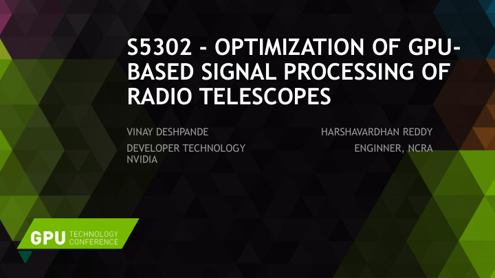 based signal processing of