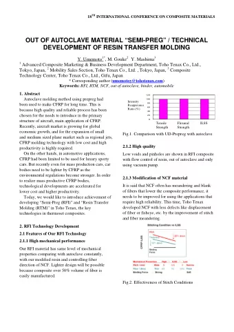 OUT OF AUTOCLAVE MATERIAL SEMI-PREG / TECHNICAL  DEVELOPMENT OF RESIN TRANSFER MOLDING Y.
