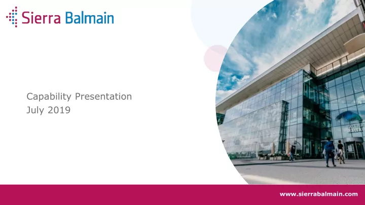 capability presentation july 2019