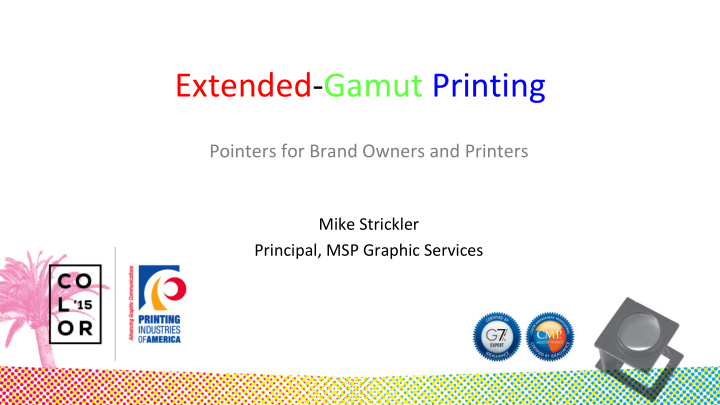 extended gamut printing