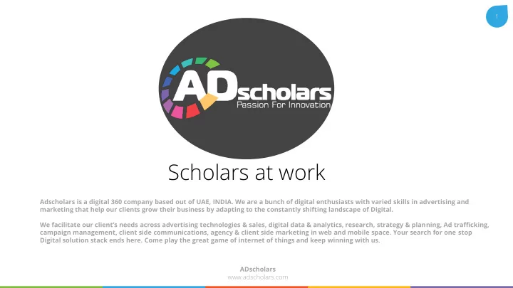 scholars at work