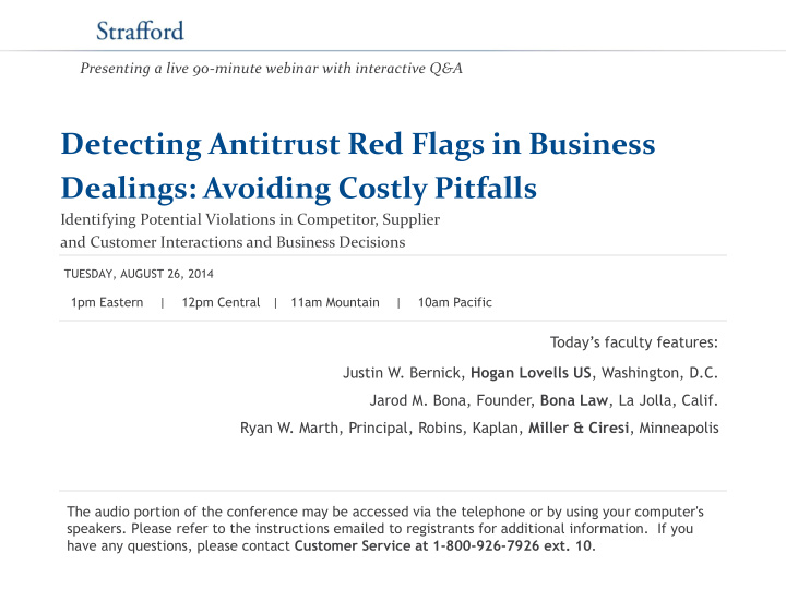 detecting antitrust red flags in business dealings