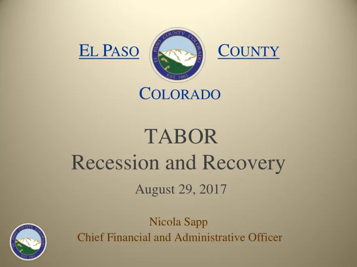 recession and recovery