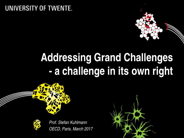 addressing grand challenges a challenge in its own right