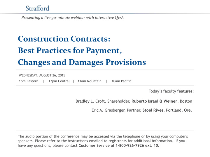 construction contracts best practices for payment changes