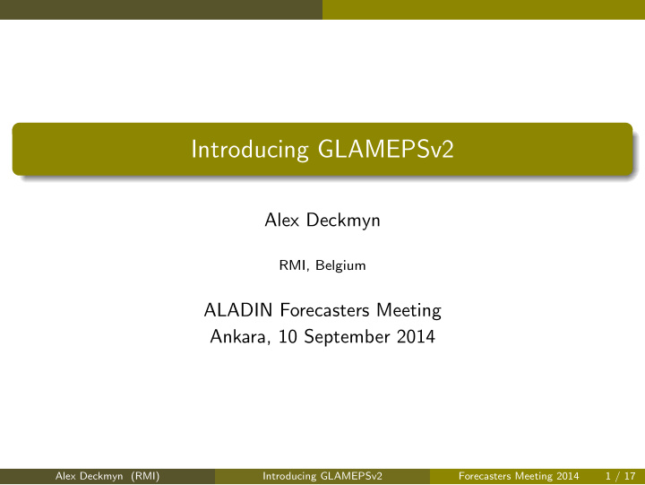 introducing glamepsv2