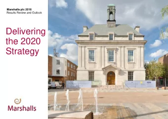 Delivering  the 2020  Strategy  Agenda  Delivering the 2020  Strategy    Highlights