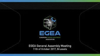 EGE  11  sels  usse  17, Brus  2017,  er 20  11th of October  ting  GEA Gen  eeti  bly Mee  embl