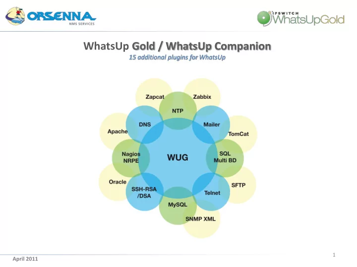 whatsup gold whatsup companion