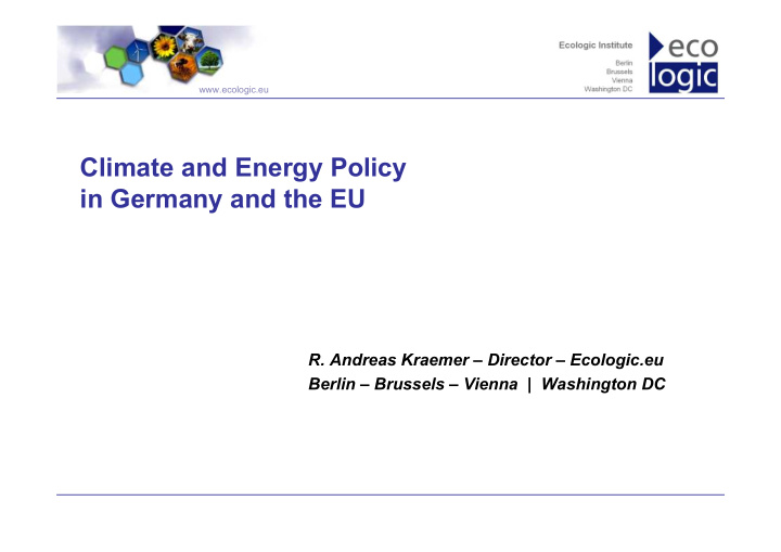 climate and energy policy in germany and the eu