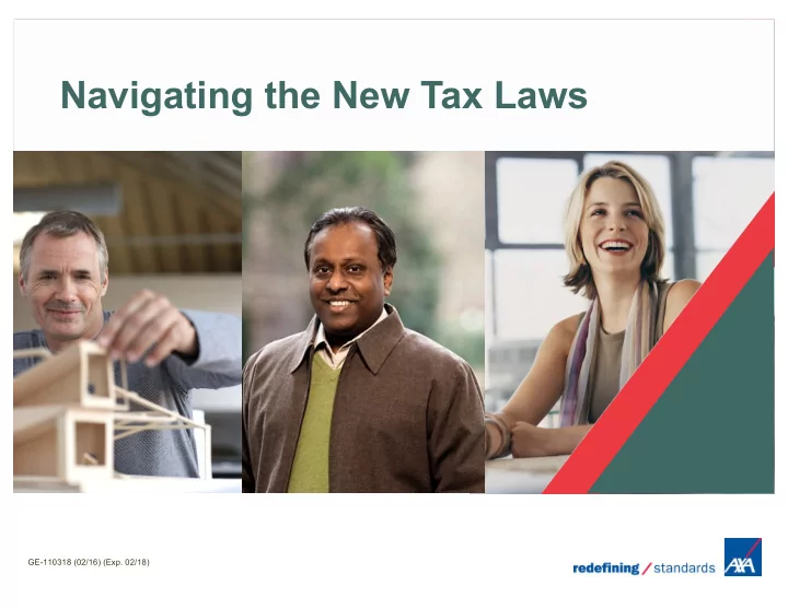 navigating the new tax laws
