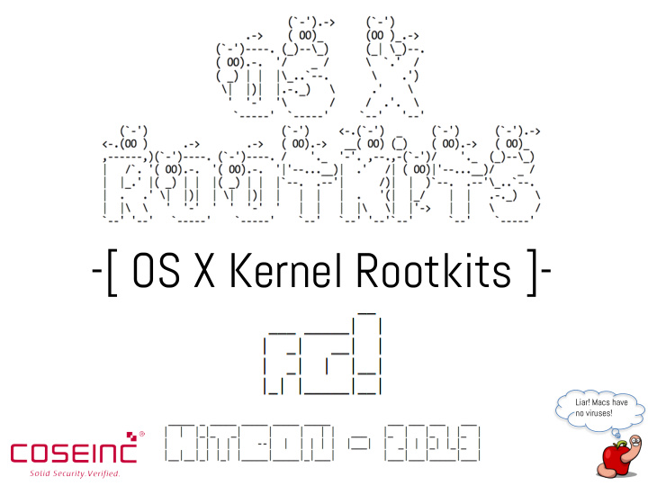 os x kernel rootkits