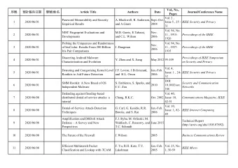 Vol., No.,  Article Title  Authors  Date  Journal/Conference Name