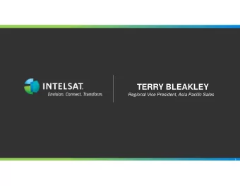 TERRY BLEAKLEY  Regional Vice President, Asia Pacific Sales  1  Market Trends  2  Mobile Data