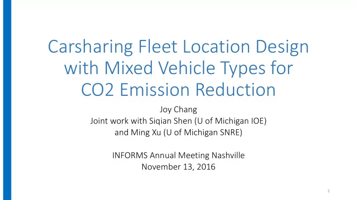 carsharing fleet location design