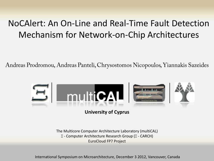 mechanism for network on chip architectures