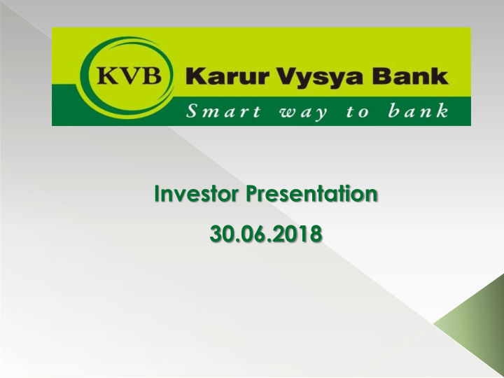 investor presentation 30 06 2018 disclaimer